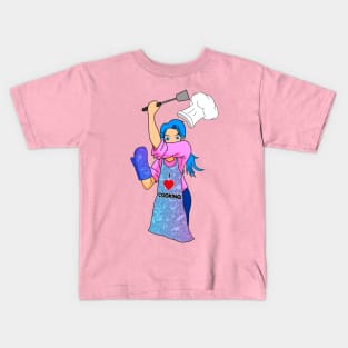 I Love Cooking Girl Kids T-Shirt